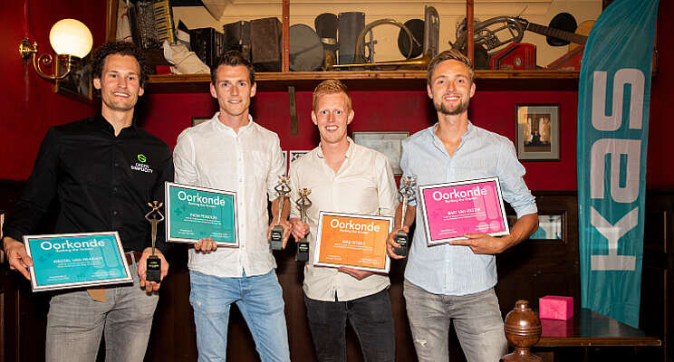 Bart, Mike, Thom en Wessel winnaars!